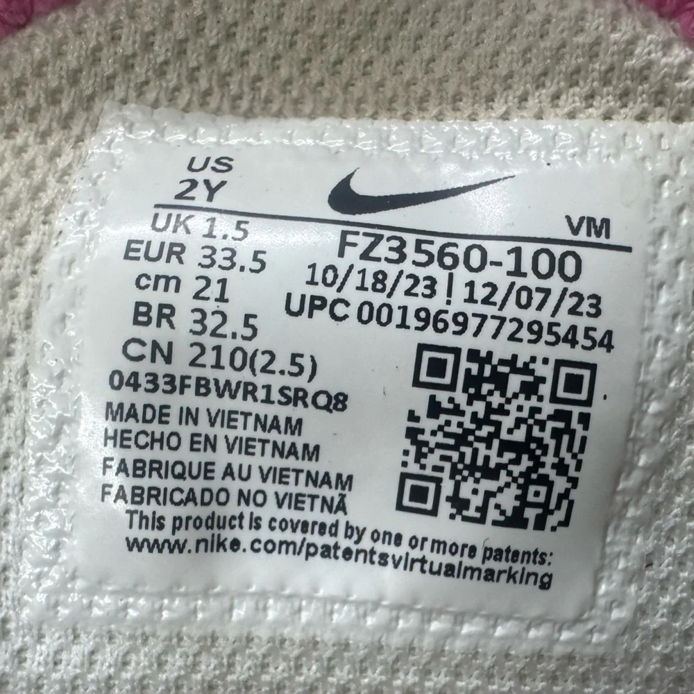 Nike  AIR MAX 270 PS 'PINK‎ FOAM' Size 2Y